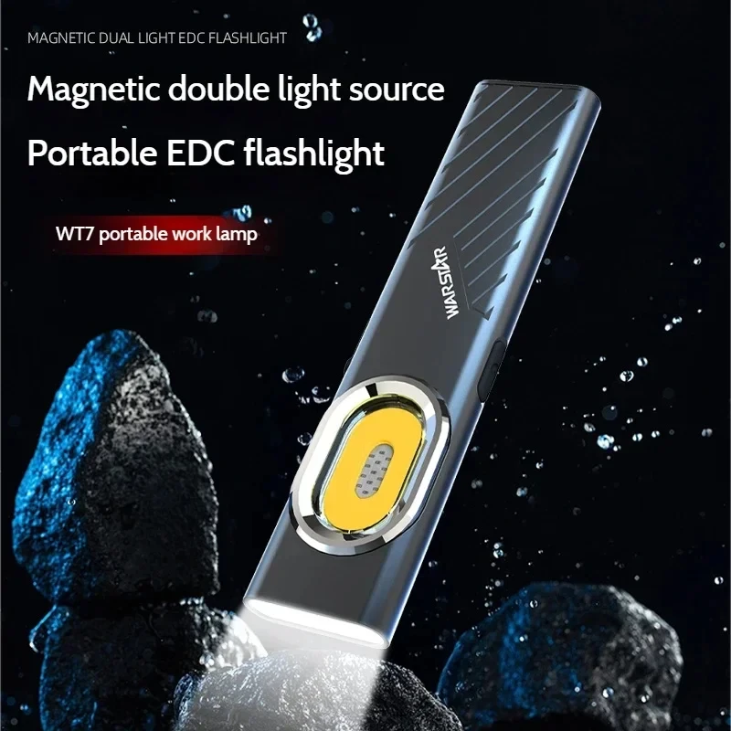WT7 Flashlight Bright LED Long Distance Mini Portable Strong Outdoor Torch Work