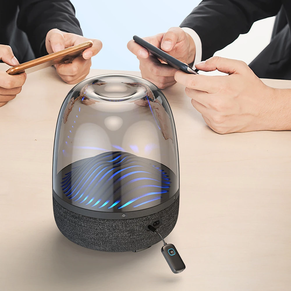 2 in 1 APTX Receiver Transmitter 3.5mm Aux Bluetooth-Compatible 5.3 Wireless Handsfree Adapter Low Latency TX & RX Adapter