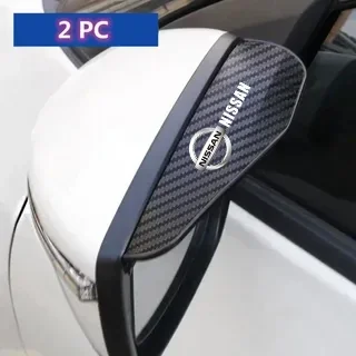2Pcs Rearview mirror carbon fiber waterproof passport For Nissan Qashqai X J10 J11 Tiida Teana Skyline Juke X-trail Almera