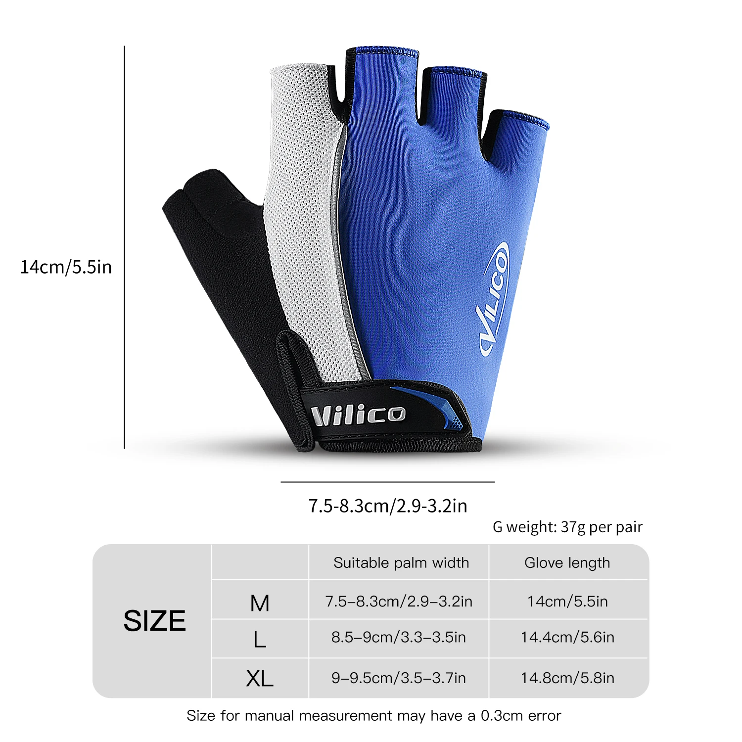 Short Finger Cycling Gloves，Thick Palm Pad Anti Slip，Breathable Spring And Summer Sports Outdoor Gloves 6
