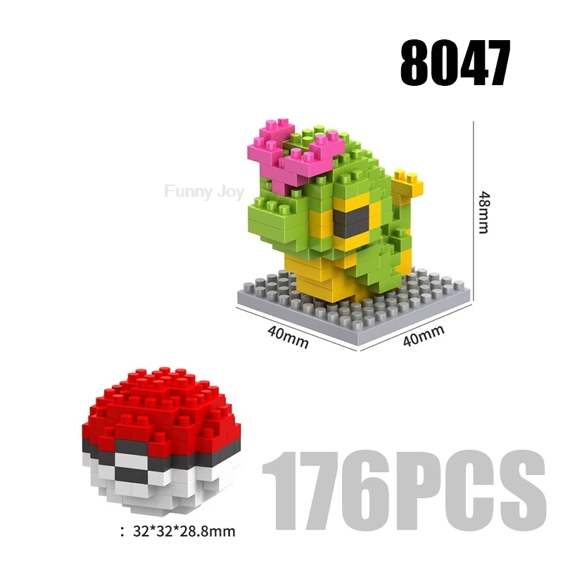 Lustige Pokemon-Bausteine Anime Picachu Charizard Puppe Blastoise Bulbasaur Gengar Pokémon-Bausteine Spielzeug als Geschenk für Kinder – Detail 17