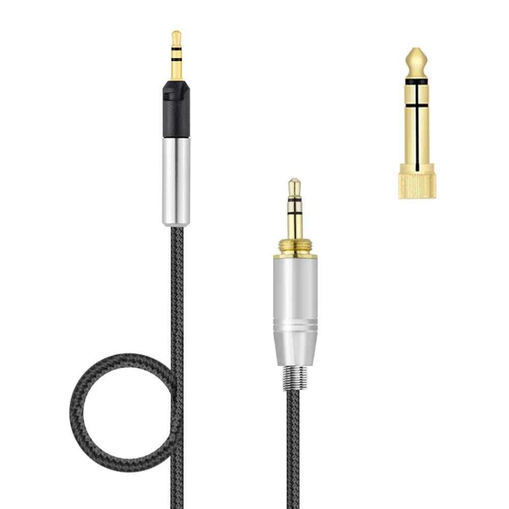 6.35mm OFC Replacement Nylon Braided Cable Extension Cord for KRK KNS 6400 6402 8400 8402 On-Ear Circumaural Headphones