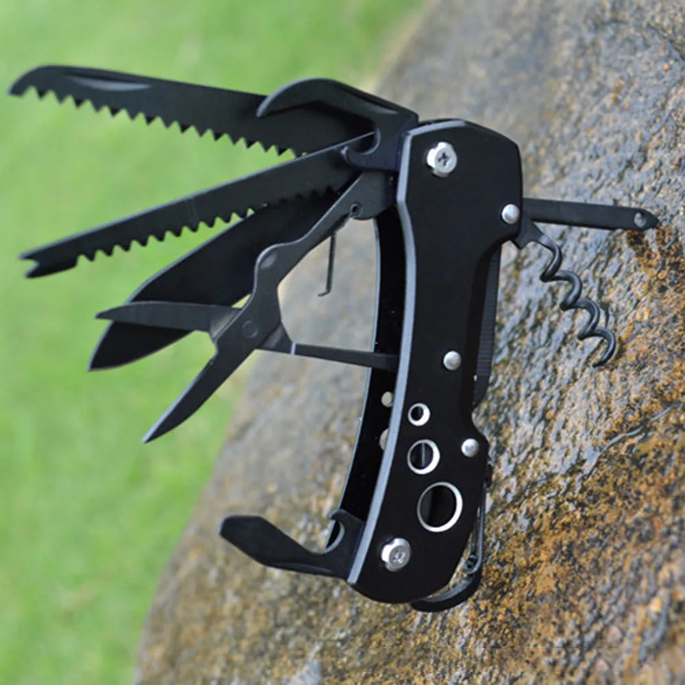 420 Steel Multitool Swiss Folding Knife Jackknife EDC Survival