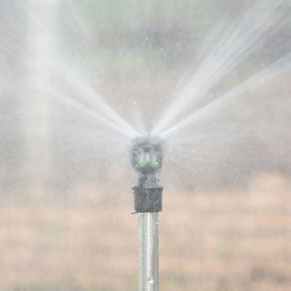 Garden Sprinkler 1/2" Male Thread Scattering Nozzle 360 Degree Automatic Rotating For Lawn Irrigation