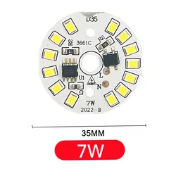 High-Intensity Round LED Chip - Cold white (7W)