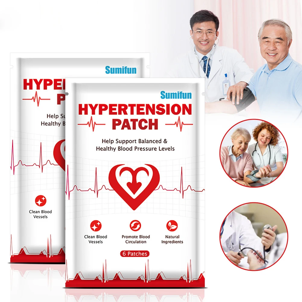 Hypertension Herbal Medical Patch Reduce High Blood Pressure