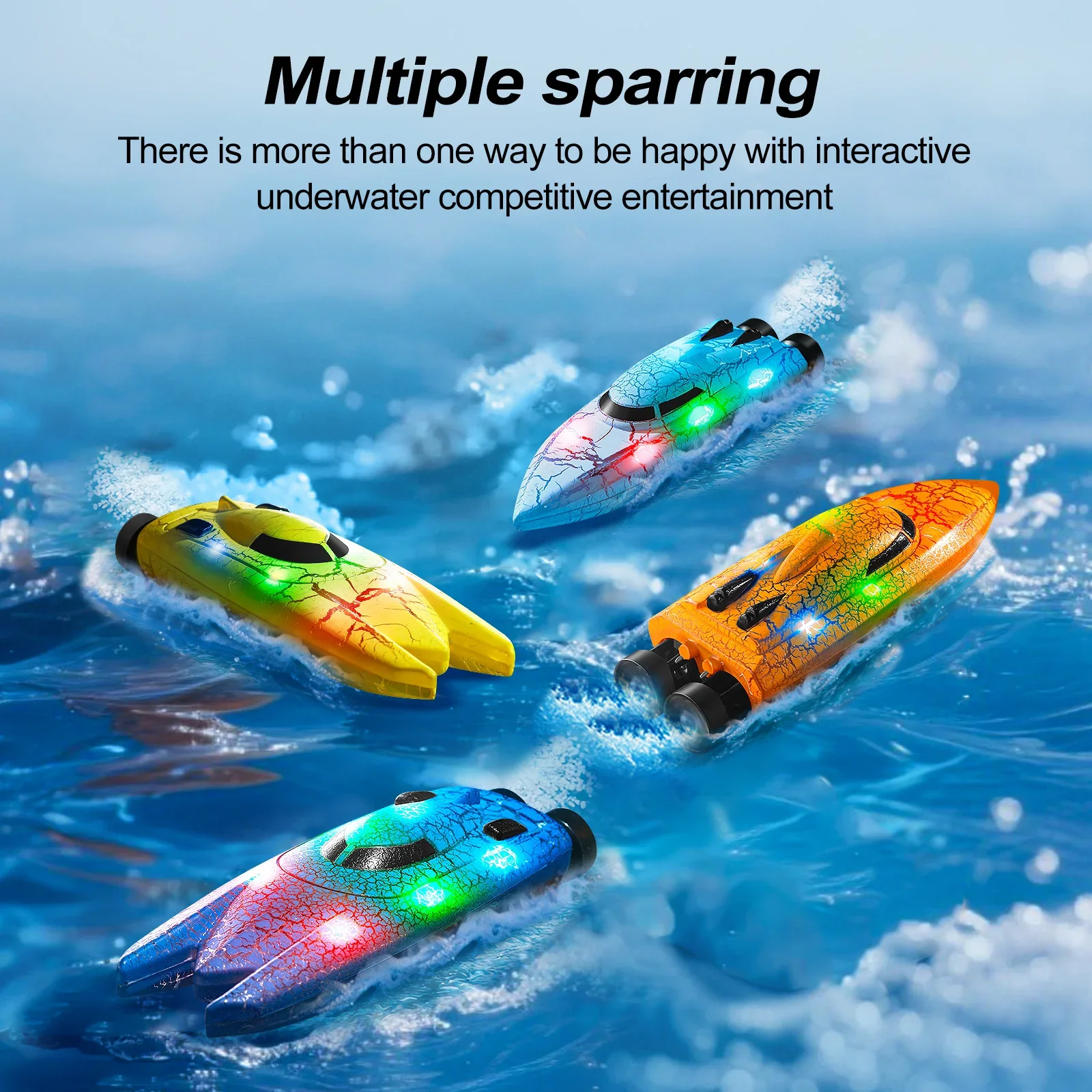 Mini bateau RC 2.4G télécommandé - Double ou simple hélice