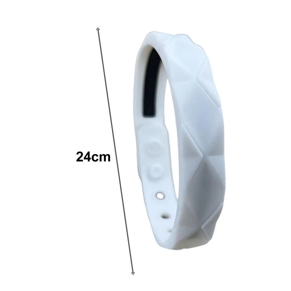 Sugar Regulator Bangle 6-Hole Adjustment Wrist Strap Portable Sports Wear Pain Relief Silica Gel Anti-static Bracelet Negative I