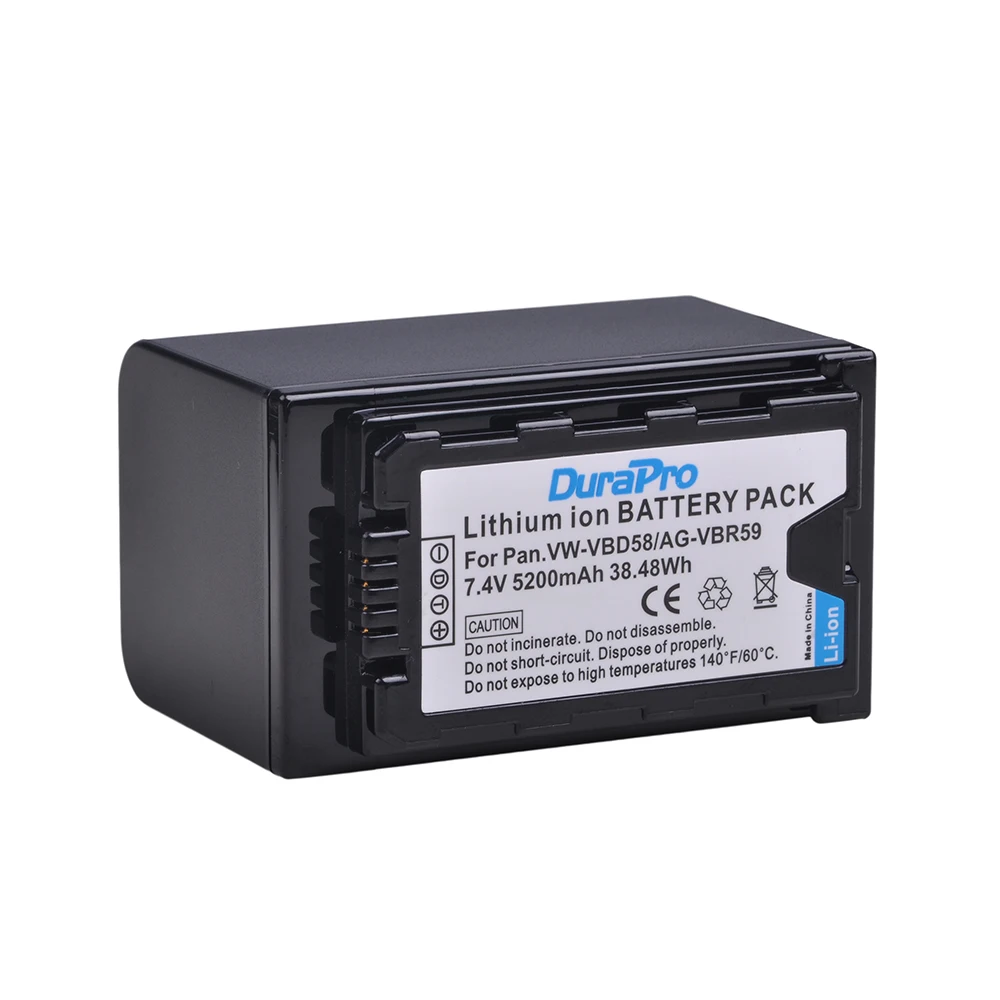 AG-VBR59 VW-VBD58 Battery for Panasonic HC-X2 HC-X20 AG-FC100MC