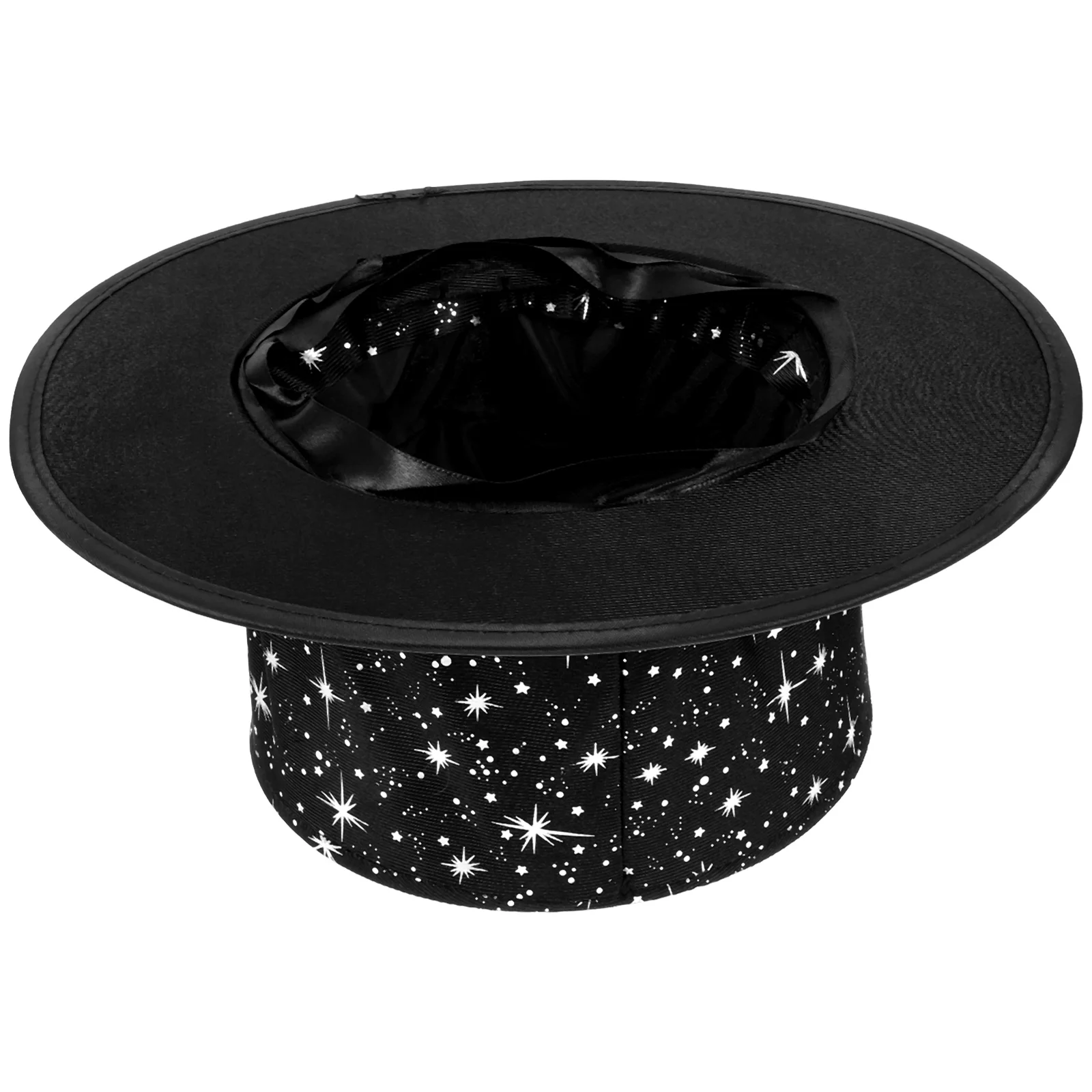 

Caps Magician Collapsible Hat Conjuring Party Foldable Top Optional Stage Performance Hats