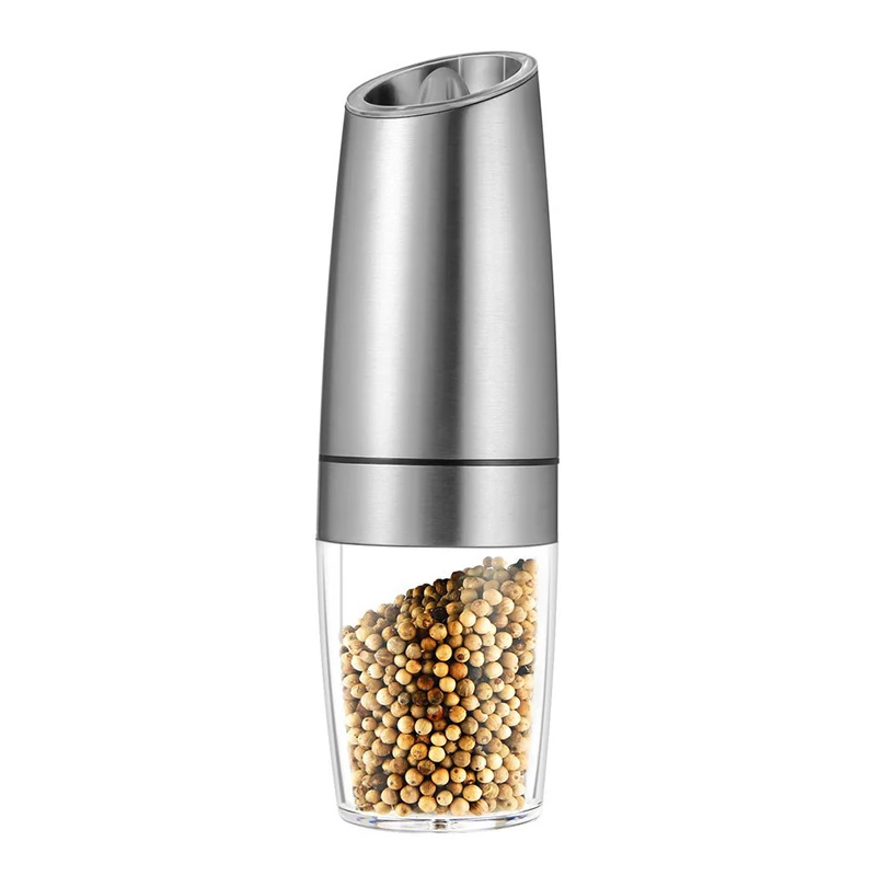 Description Picture 3 of itemElectric Automatic Salt Pepper Grinder Gravity Spice Mill Battery-Operated Adjustable Coarseness One Hand Operated Kitchen Tool