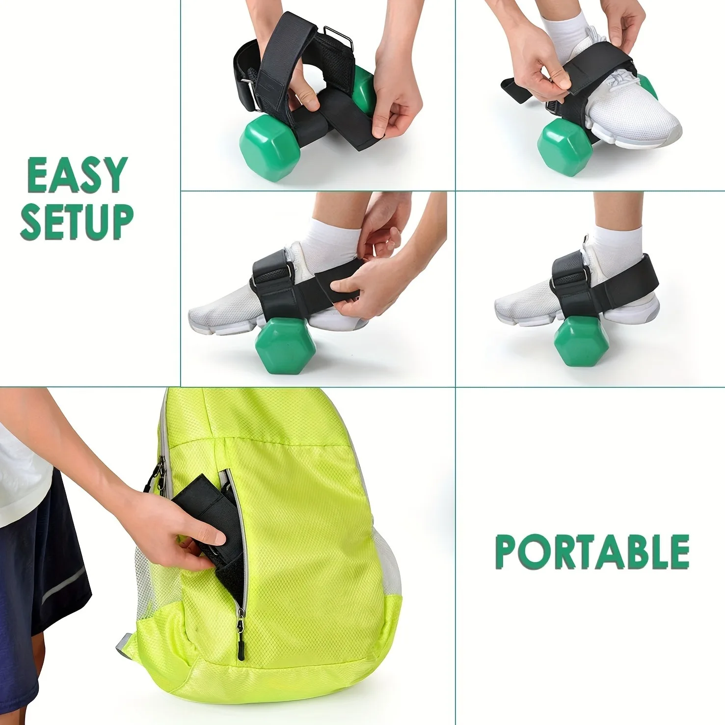 Dumbbell Foot Attachment Tibialis Trainer Adjustable ankle weights gym accessories Leg Workouts at Home Leg extensions Home Gym Equipment