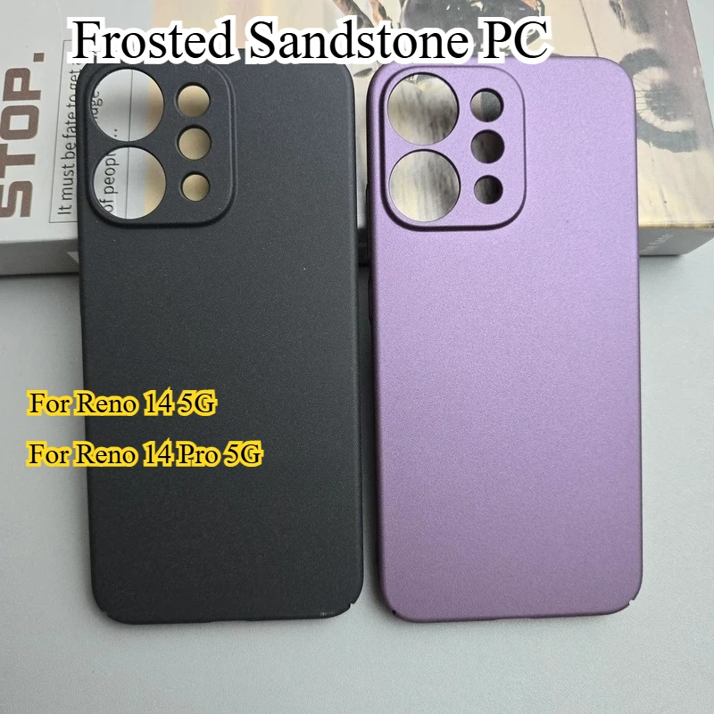Frosted Sandstone Shockproof Bumper Case with Full Camera Protection - Matte Finish
