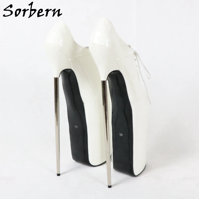 Sorbern 30cm Metal Heels Women Pumps Shoes Drag Queen Invisible
