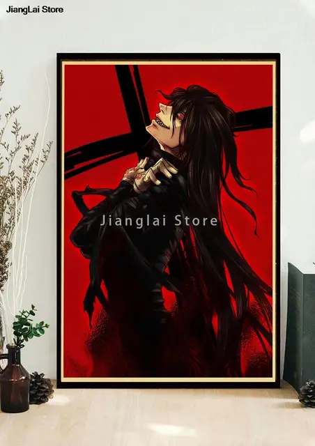 Hot Japan Anime Alucard Hellsing Home Decor Poster Wall Scroll 8