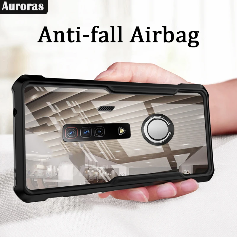 Auroras Per Nubia Redmagic 7 7S Pro Case Ufficiale Originale Antiurto Trasparente Con Anello Soft Frame Cover Red Magic 7 7S Pro Case