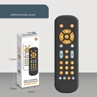 Infant Simulation TV Remote Control Toys with Music and Light Musical Baby Toy Sensory Remote Kid Baby Toys for 1 2 3 Year Old 1