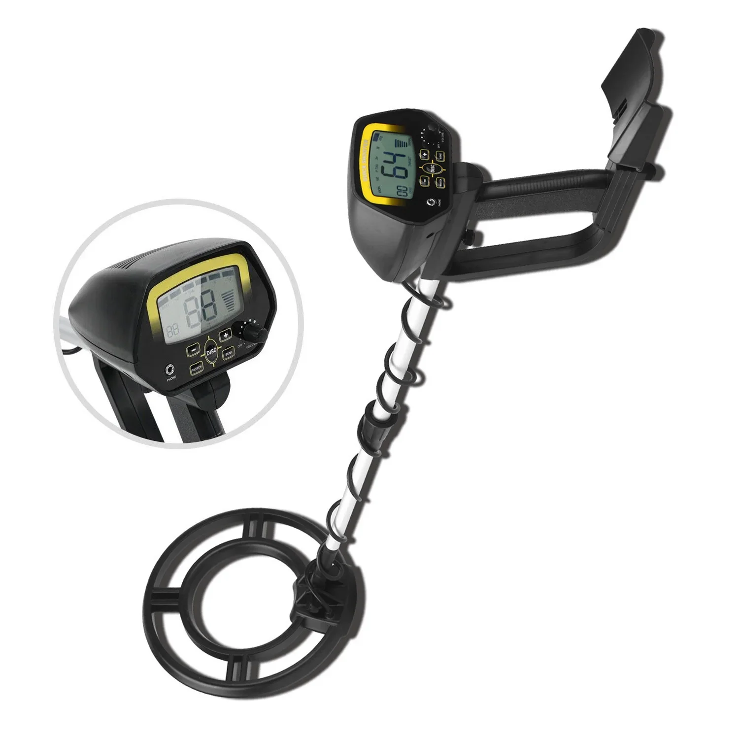 MD4060 High Sensitivity Underground Metal Detector Gold Digger Treasure Portable Hunter Detector Adjustable Metal Finder