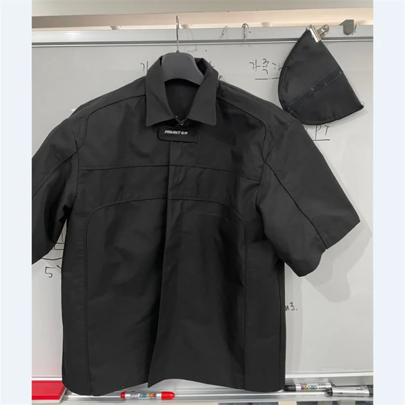 

2023ss GRAILZ Shirt Men's 1:1 High Quality Black Short Sleeve Shirt Oversize Coat