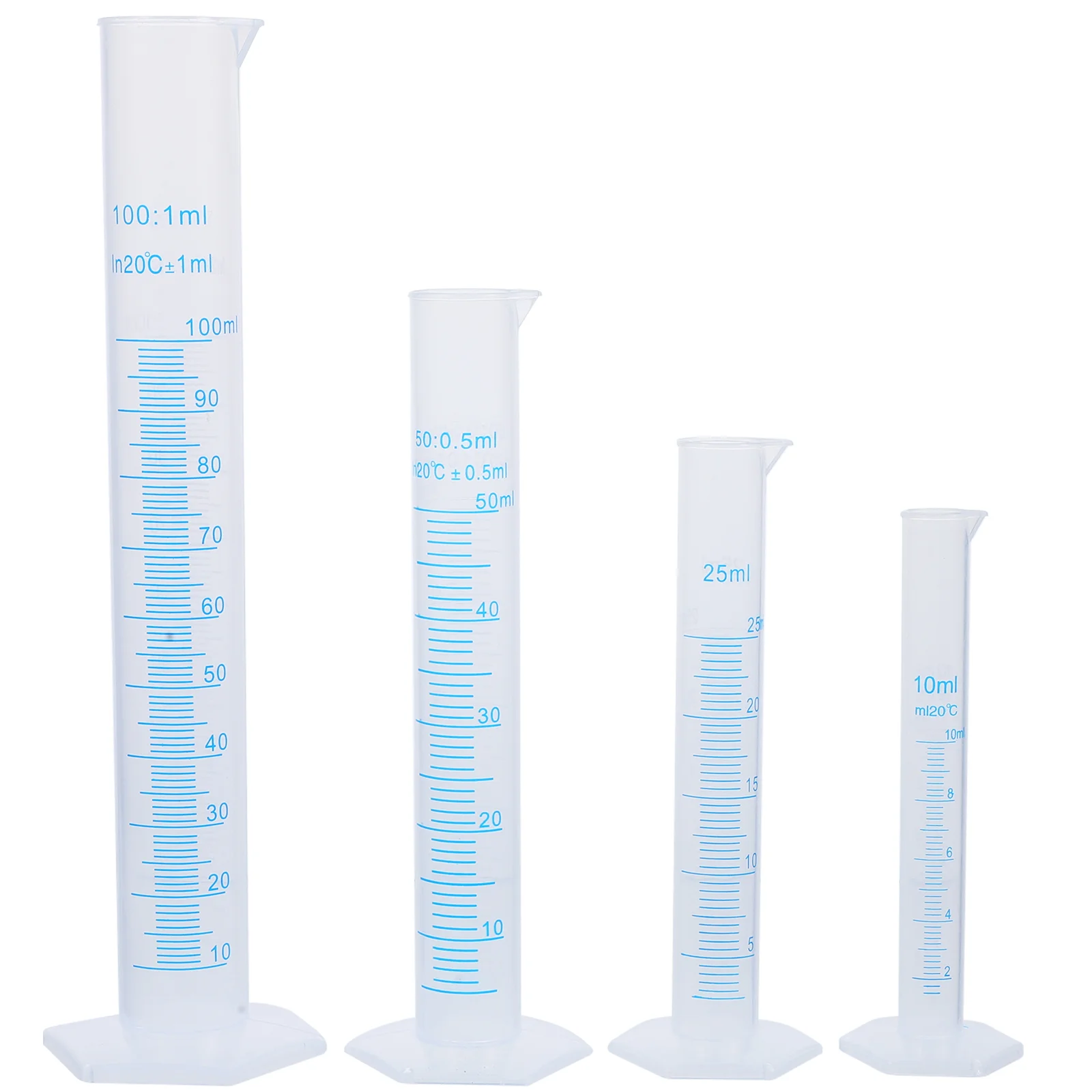 

Transparent Measuring Plastic Graduated Cylinder Plastic Measuri Trial Test Liquid Tube Lab Tool / / /