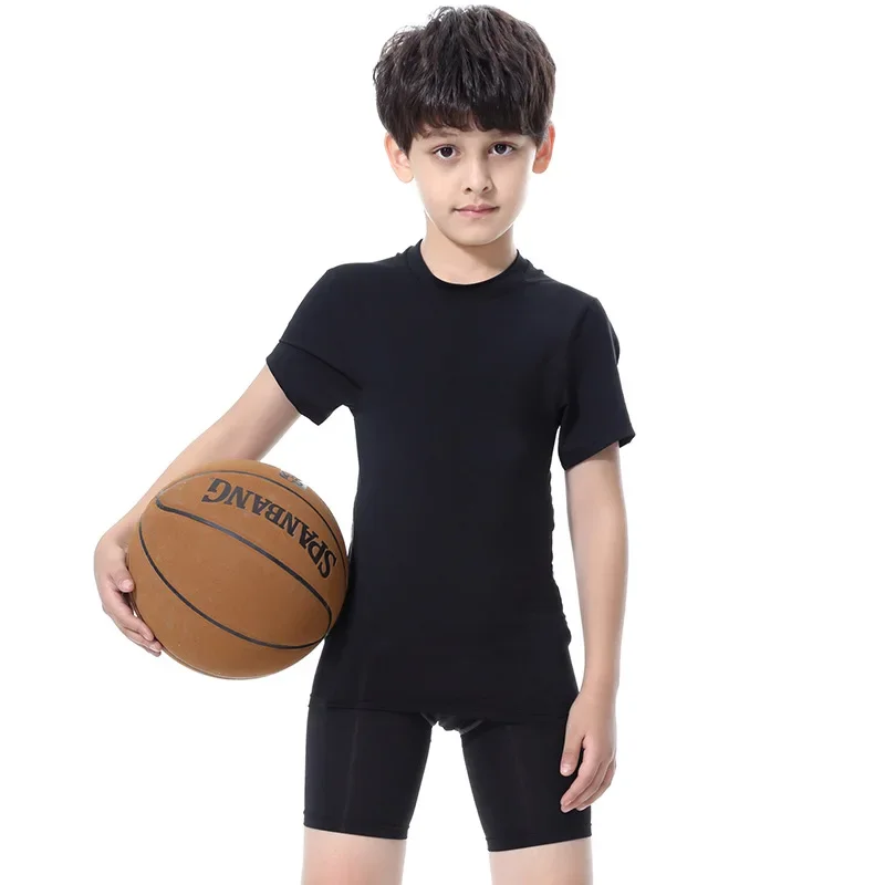 Compression Base Layer Tight Sport Shorts Children Kids Teens Boys Running Shorts Summer Quick Dry Basketball Football Leggings