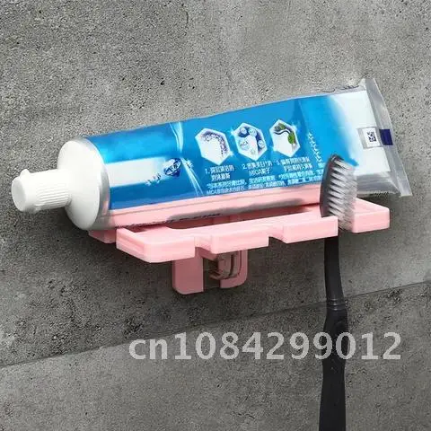 

Household Organizer 5 Holes Storage Rack Water Free Perforated Space Saving Hygienic Bathroom Toothbrush Holder