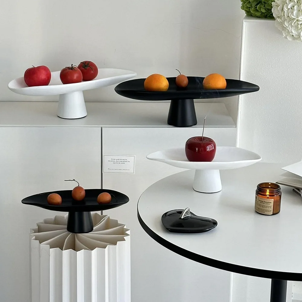 Desktop Storage Container Geometric Fruit Bowl Tray Desktop Storage Container Resin Handicraft Home Decoration Accessories 3