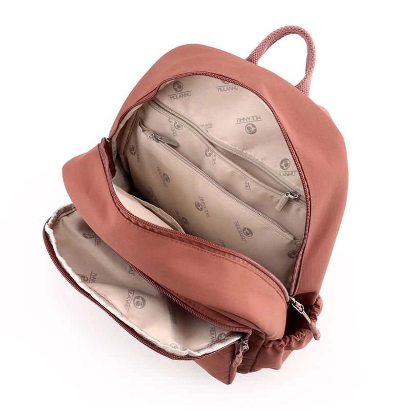 Fashion backpack, women's, large capacity, with multiple compartments, suitable for leisure, work, travel, work