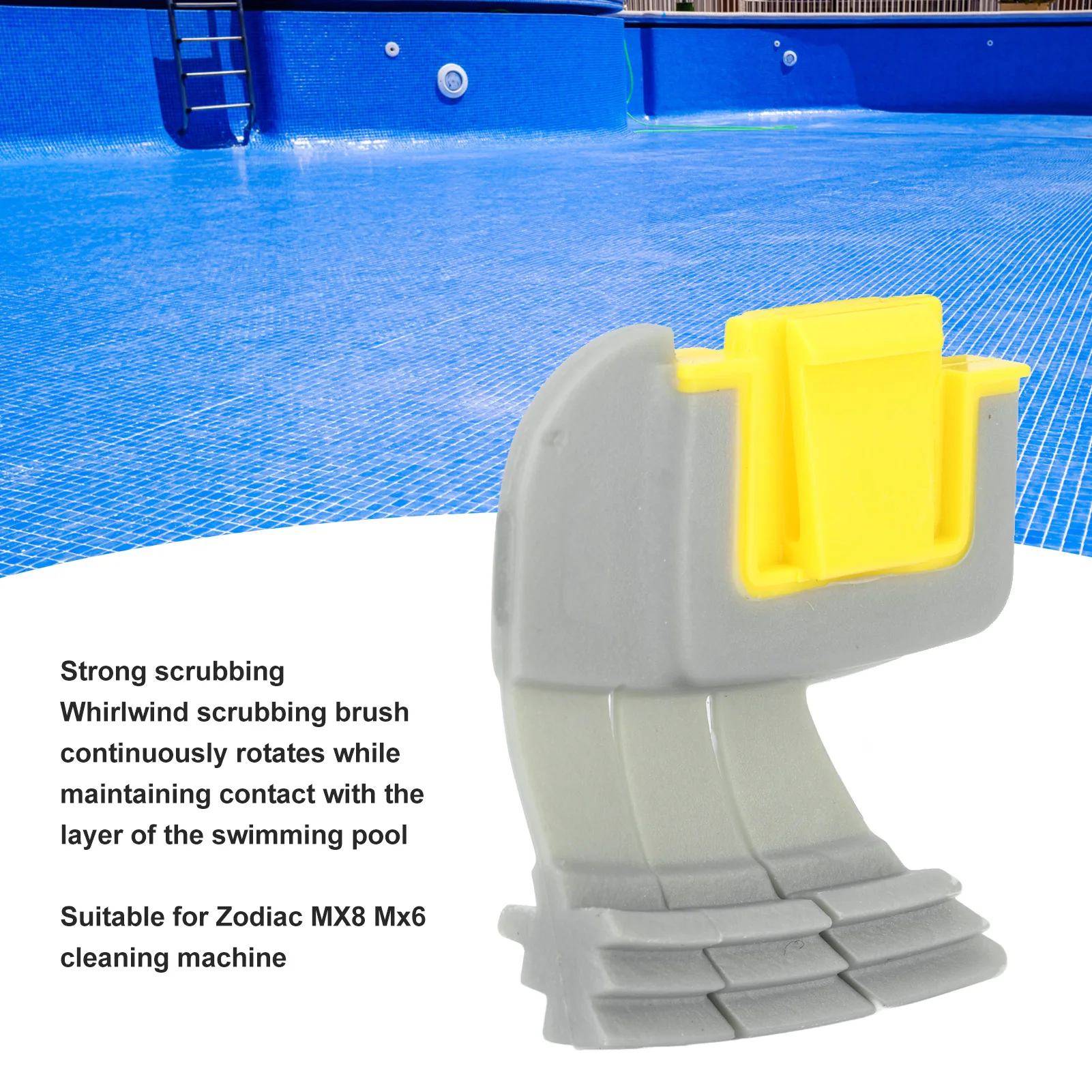 4pcs Cyclonic Scrubbing Brushes Plastic Rubber Cyclonic Brush Replacement Parts for Zodiac MX8 Mx6 Cleaner R0714400 3