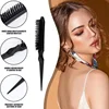 Hot Sale Portable Silicone Hair Brush Washable Durable Rubber Curly Brush Hair Beauty Dirty Braided Curly Hair Men Cleaning Tool 5