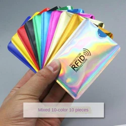 Colorful RFID Blocking Credit Card Protector Set - 10 Piece Anti - Theft Card Cases (Mix colors)
