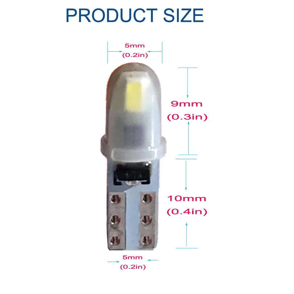 รูปสินค้า แผงไฟ LED รถยนต์ 10 ดวง สีขาว ฟ้า แดง