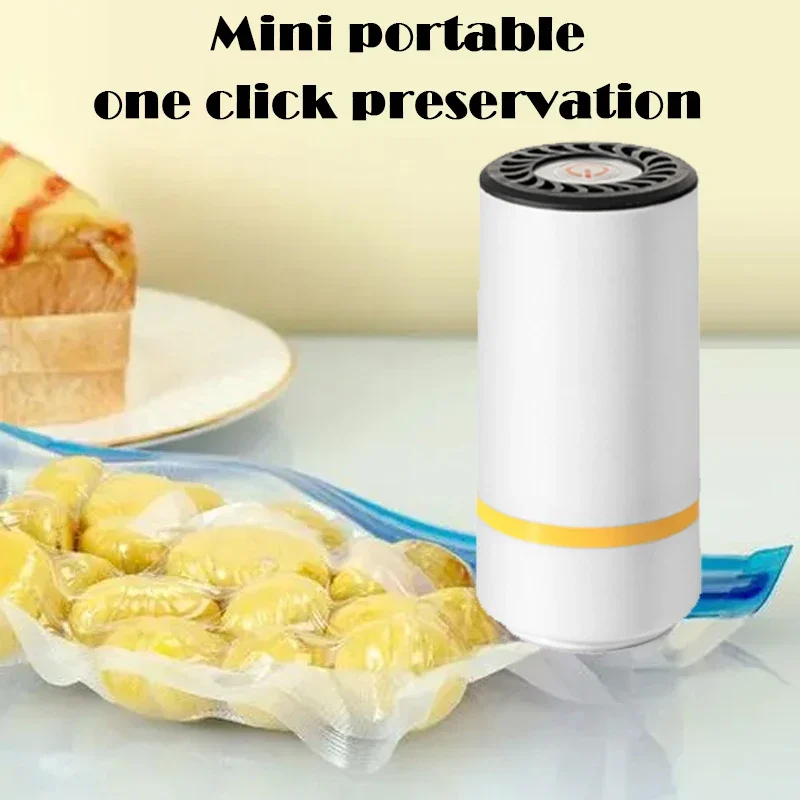 Food handheld vacuum sealer Portable Rechargeable Vacuum Sealer 30 reusable vacuum seal bags bag sealer portable sealing machine food vacuum sealer