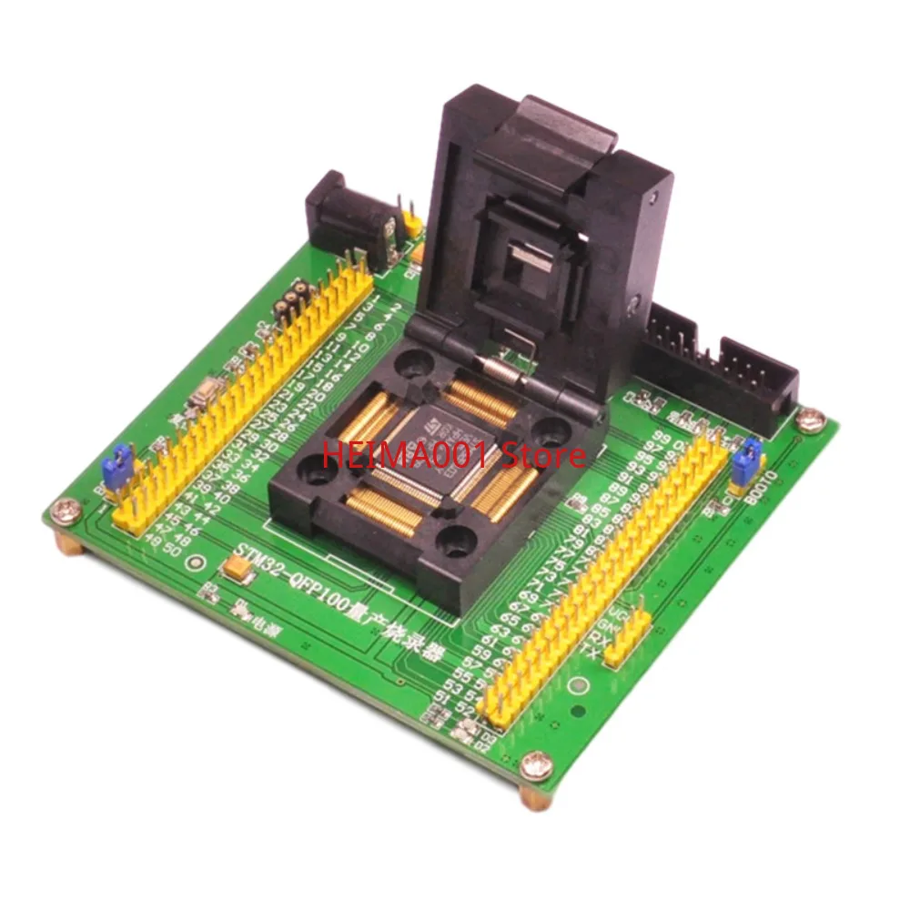 STM32-QFP100 대량 생산 프로그래밍 시트 테스트 소켓 다운로드 도구 0.5mm LQFP100