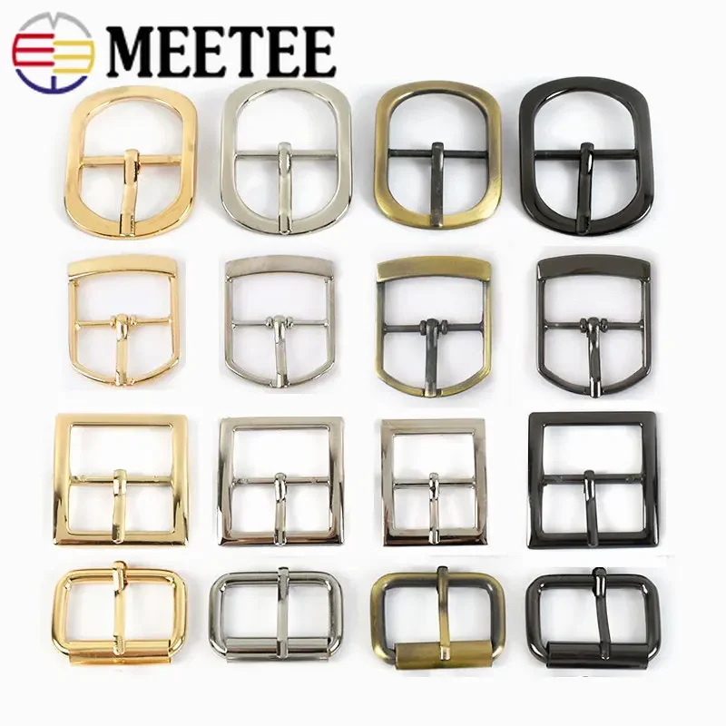5Pcs 16-38mm Metal Pin Buckles For Sewing Belt Handbag Strap Adjust Clasp Bags Webbing Hook DIY Leather Crafts Accessories