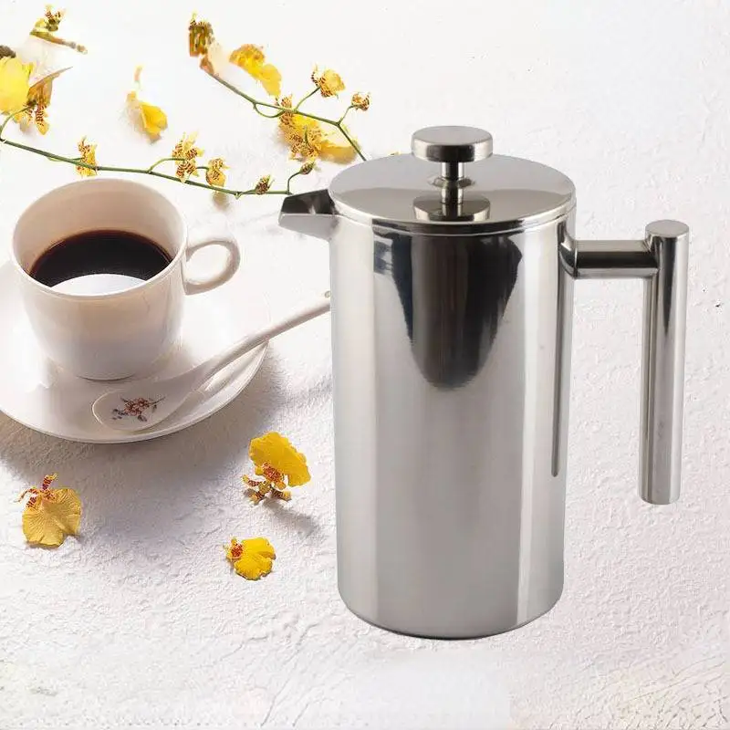 350/850/1000ml imprensa de aço inoxidável pote filtro francês imprensa mão fabricada cafeteira portátil percolators cafeteira máquina café