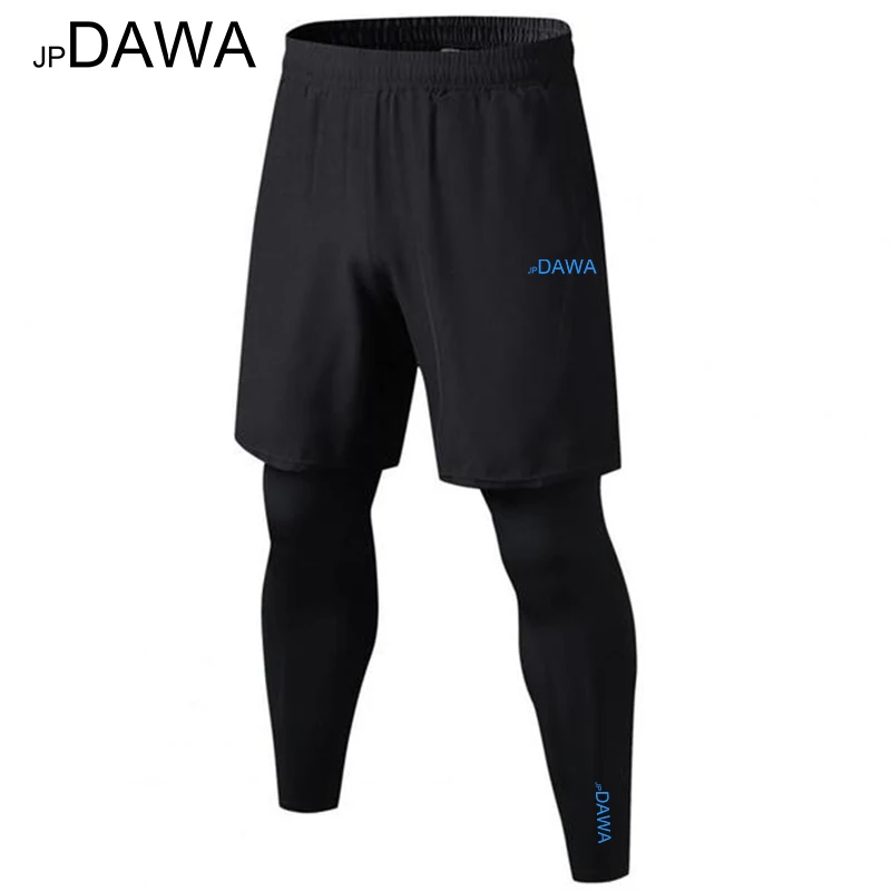 Wading Pants JP Dawa Summer Fishing Pants Men's Fake Two Piece Set Mosquito proof Outdoor Fitness Cycling Tight Elastic Luya Fishing Pants