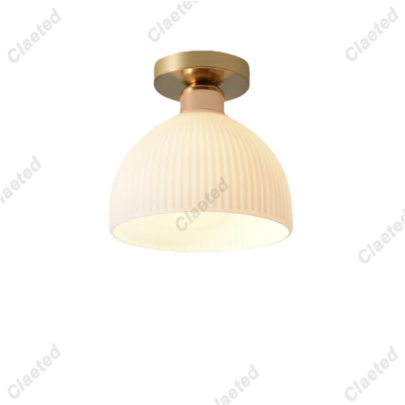 Modern Chandelier Ceiling White Lampshade Hanging Lamp Ceiling Simple Kitchen Bedroom Aisle Restaurant Lighting Lamps