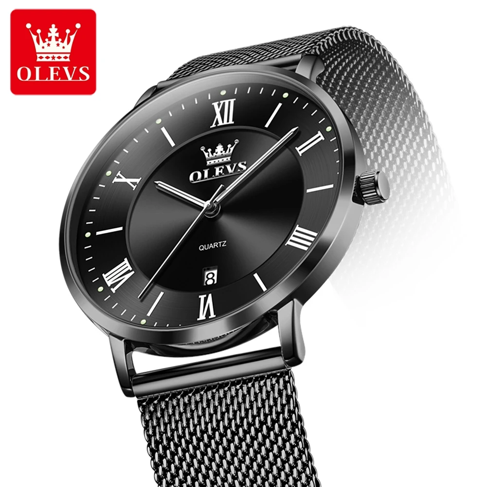 OLEVS 5623 ساعة رجالي بساطتها سامسونج الأصلي كوارت...