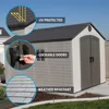 6402 Outdoor Storage Shed, 8 by 12.5 Feet; 2 windows 3