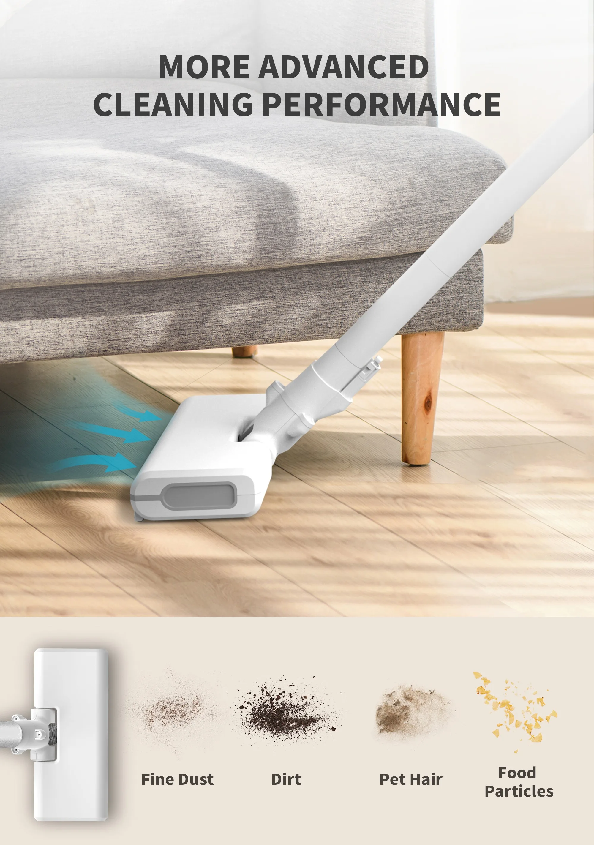 Powerful Corded Handheld Vacuum Cleaner - For Bedrooms, Living Rooms, Floors & Carpets Home Pet Hair Hardwood Floor