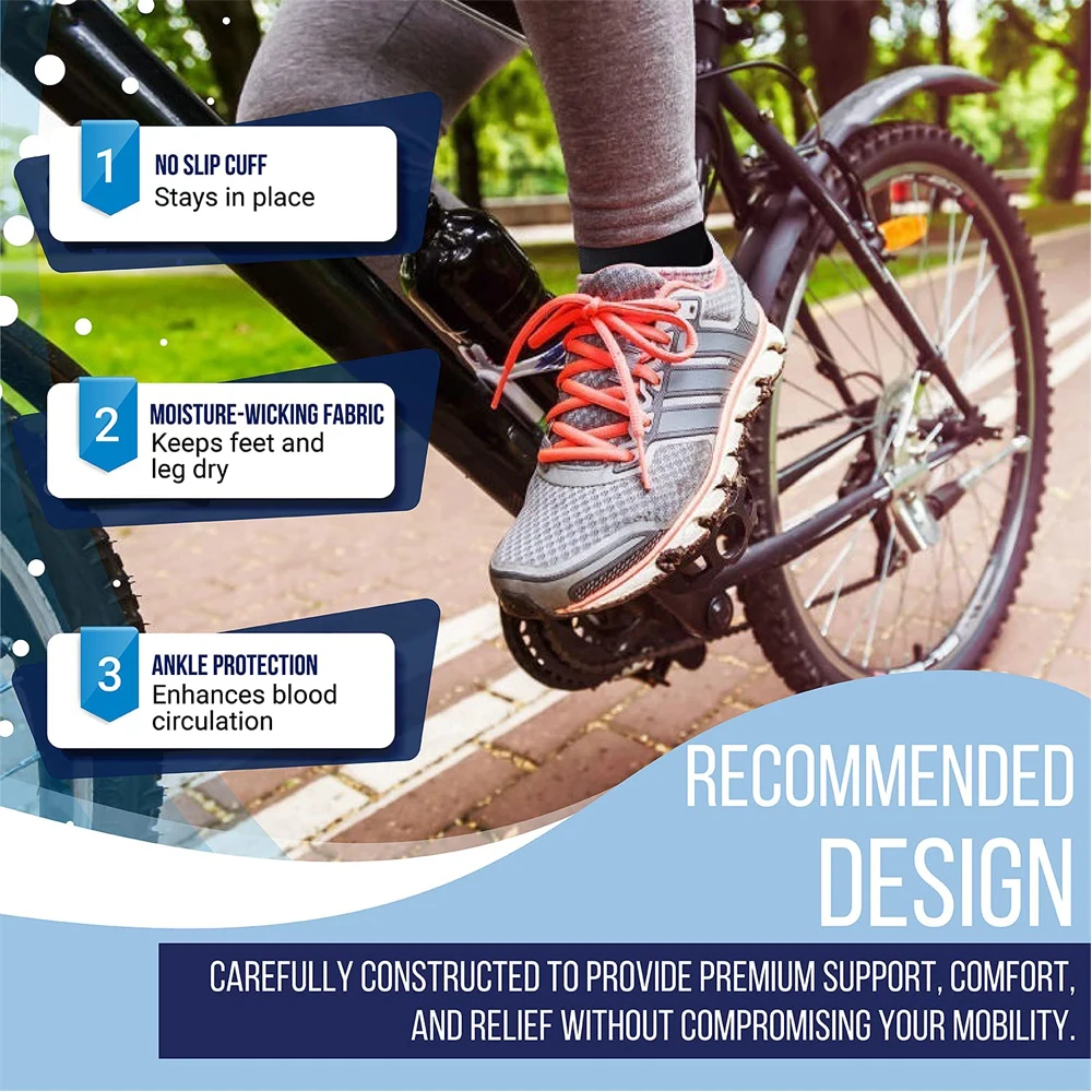 Ankle support ankle straps fitness ankle straps ankle support brace ankle brace compression support sleeves elastic breathable for men women injury recovery joint pain foot sports basketball socks