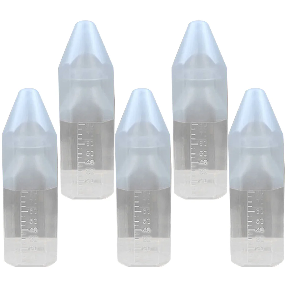 5Pcs Disposable Milk Bottle Standard Mouth Infants Feeding Bottles Once Off Nursing Baby Storage Travel Portable
