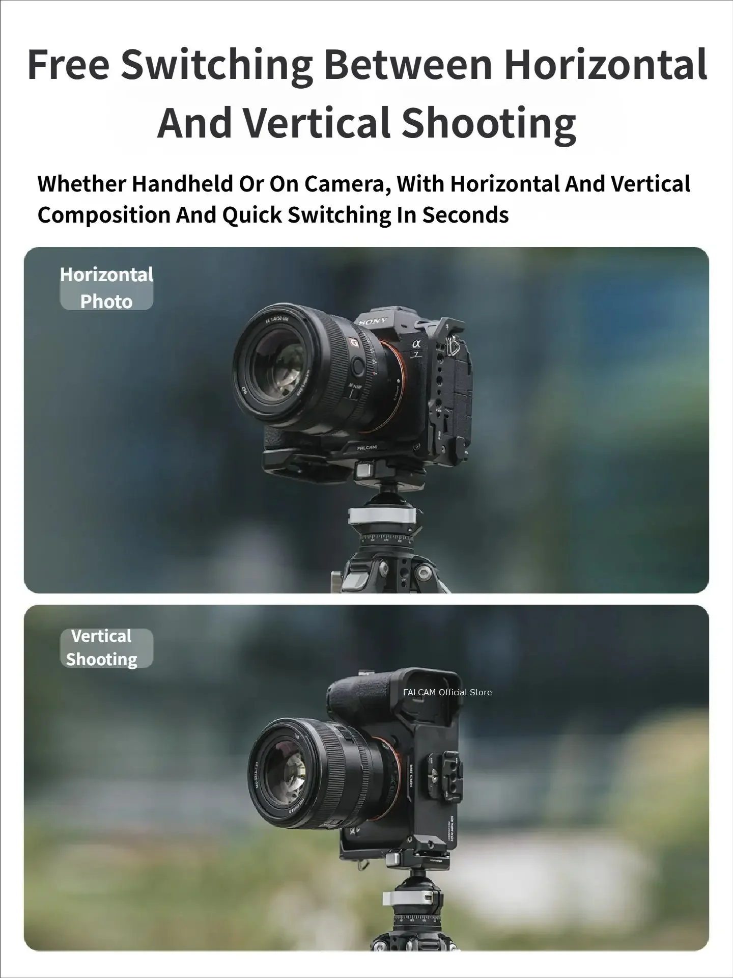 A7R5/A7M4/A7S3용 Falcam F22&F38 퀵 릴리스 L 브래킷 콜드 부츠 확장형 사진 액세서리 - Falcam 공식 스토어