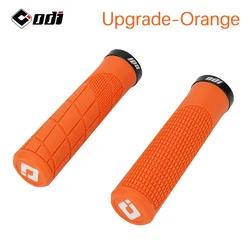 Rubber Lock-On Shockproof Non-Slip Handlebar Grips (Orange)
