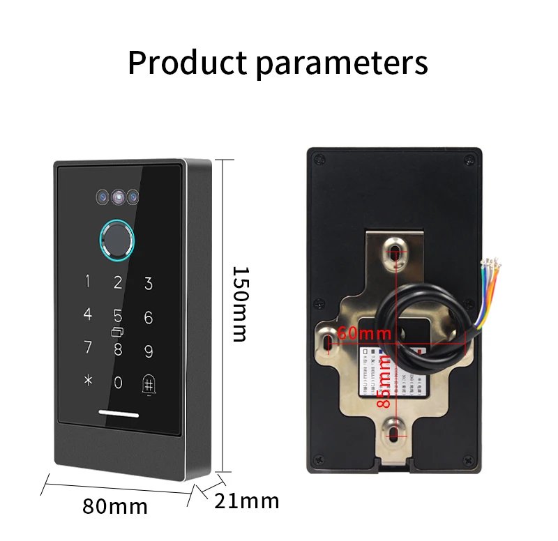 Ttlock Face Recognition Smart Lock Controller Facial Access Control Keypad Biome