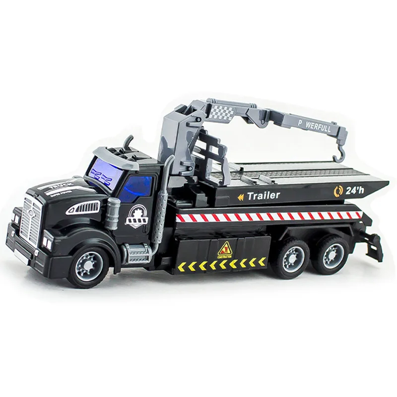 RC Truck 1:48 Remote Control Engineering Rescue Vehicle Trailer 2.4GHz Radio Controlled Cars Toys for Boys Kids Children's Gifts 2