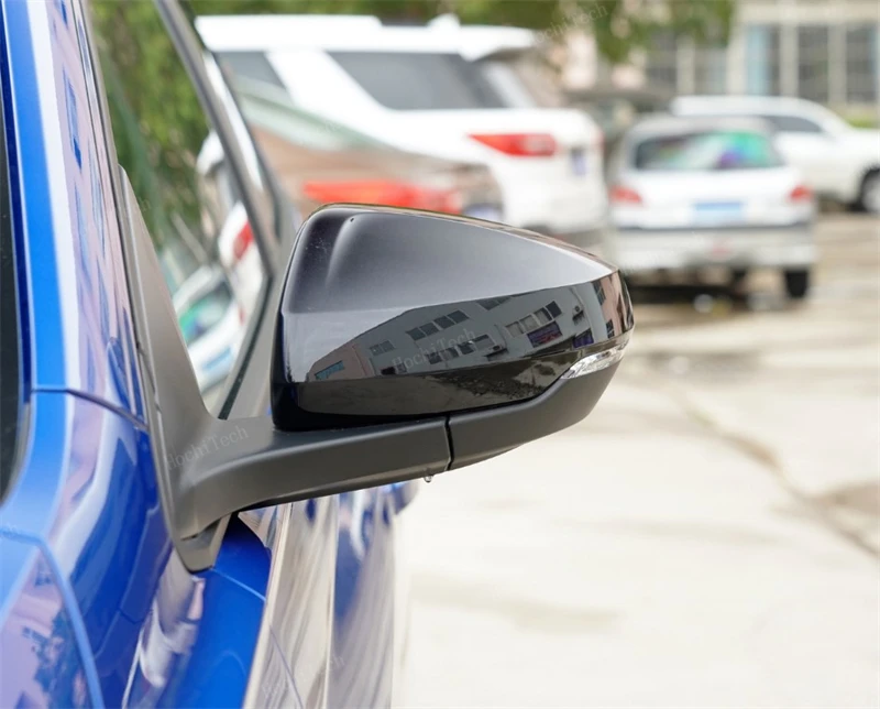 Für Audi A1 A 1 GB Sportback Citycarver Allstreet 2018–2023, Ersatz-Carbonfaser-Look, schwarze Rückspiegel-Abdeckkappen – Detail 29