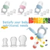 TYRY.HU 4pcs/set Silicone Fruit & Vegetable Feeder for Infants and Toddlers 6-36 months Food Grade Teething & Feeding Pacifier 6