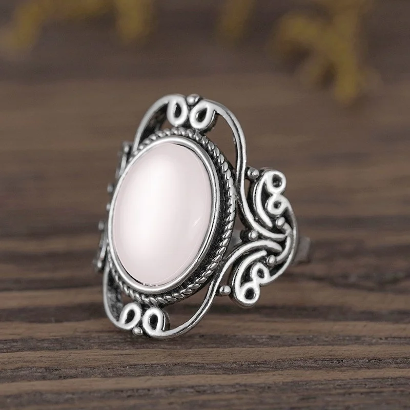 Finger Ring Milangirl Boho Antique Indian Moonstone Ring For Women